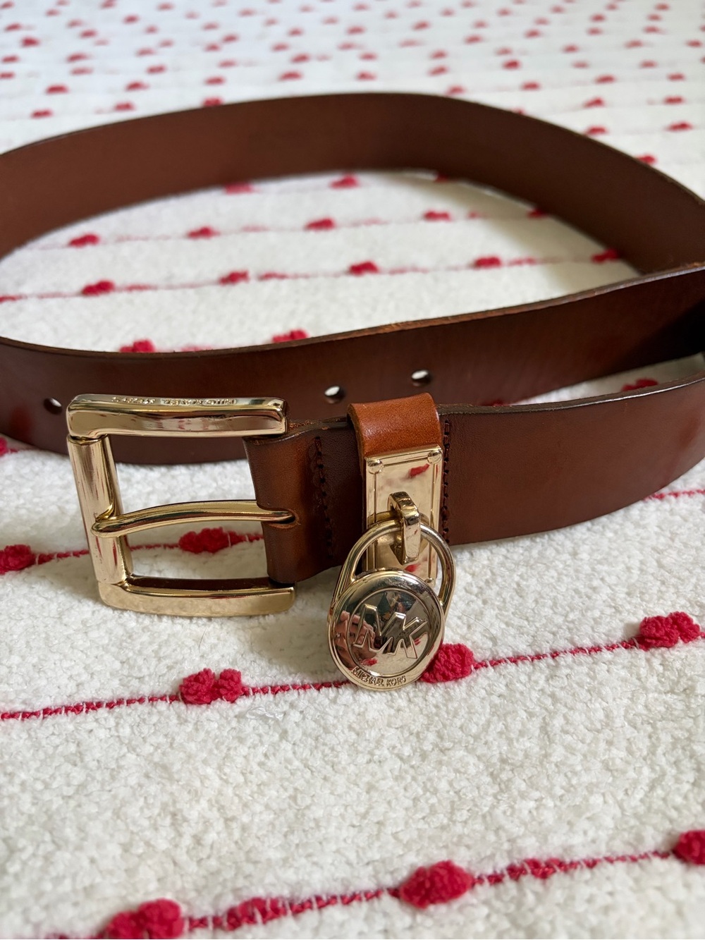 Michael Michael Kors Hamilton Leather Belt